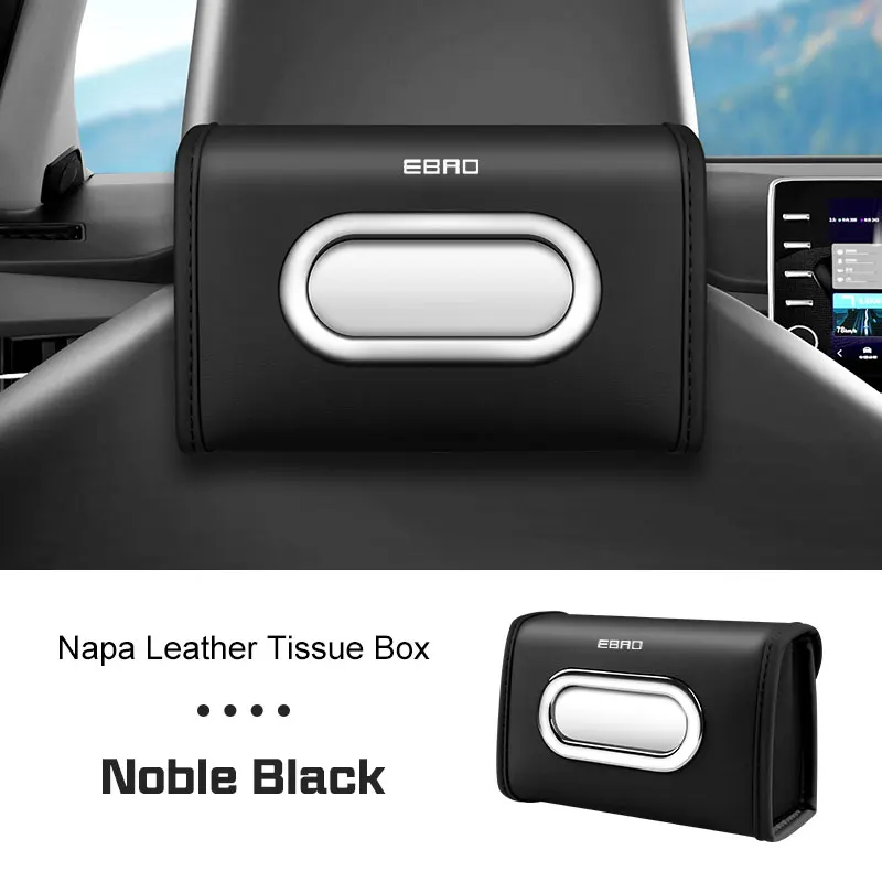 2026 Para EBRO S700 EBRO S800 S400 2025 Bolsa de cuero para pañuelos para interior de coche, caja de pañuelos para respaldo de asiento de coche, estuche para Kleenex, caja de servilletas para reposabrazos