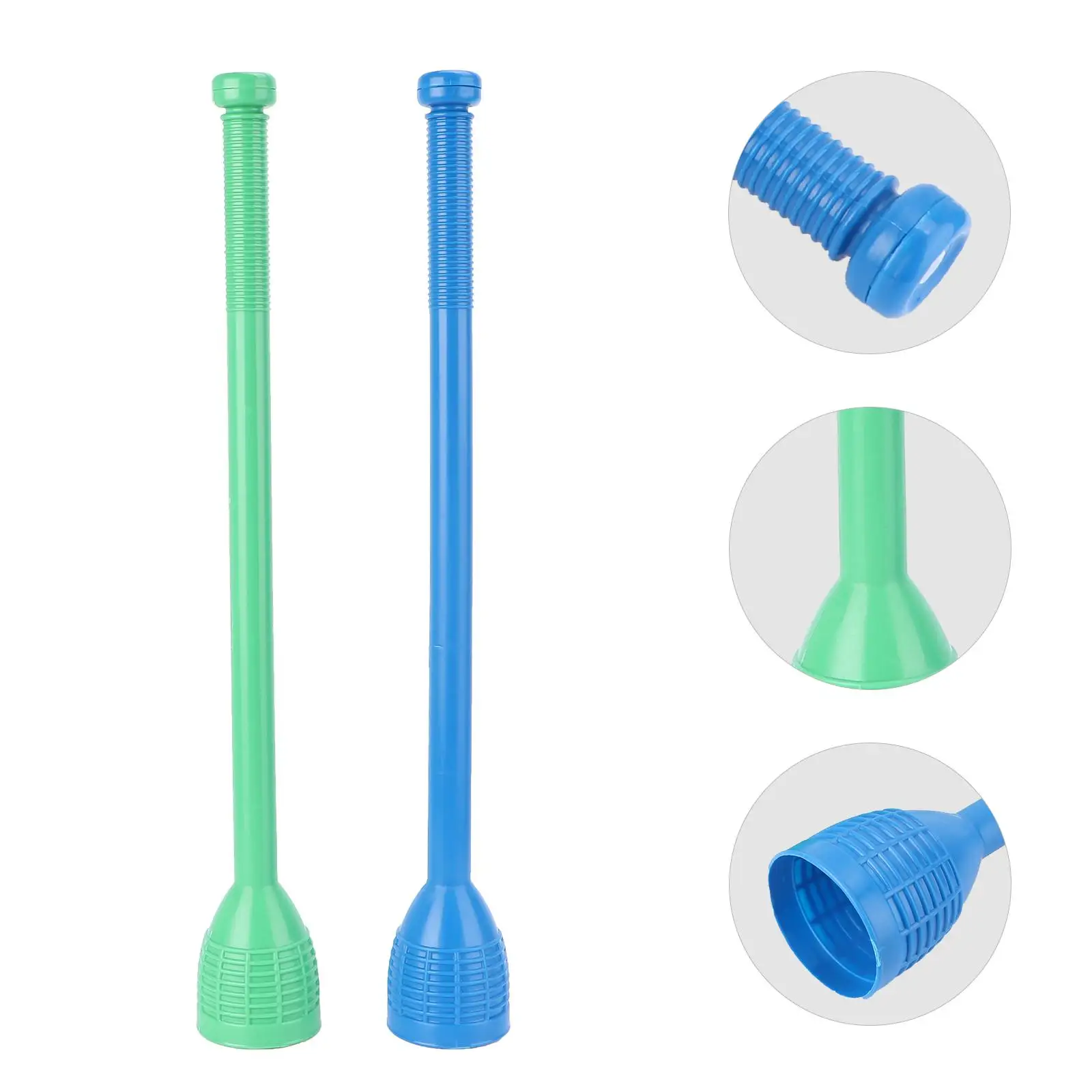 

2Pcs Plastic Winter Toys for Kids Durable PP Non Slip Handle Outdoor Thrower Thrower Rod Play