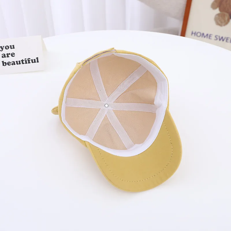 Fashion Baseball Cap New Spring Autumn Baby Boys Girls Big Ear Cap Children Cute Infant Solid Hat For 1-4Y