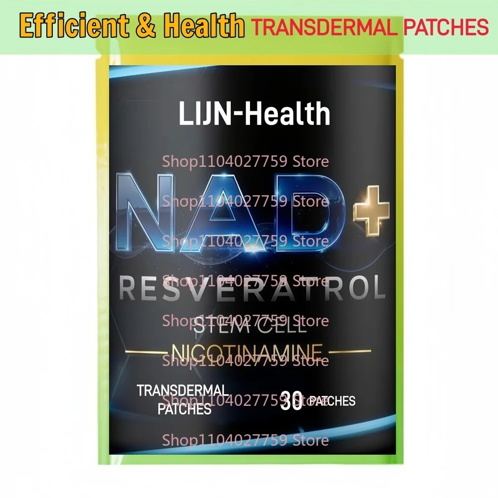 

30 патчей NAD+ Трансмические патчи с ресвератролом NMN для борьбы со старением, психической фокусировкой и сотовой энергией
