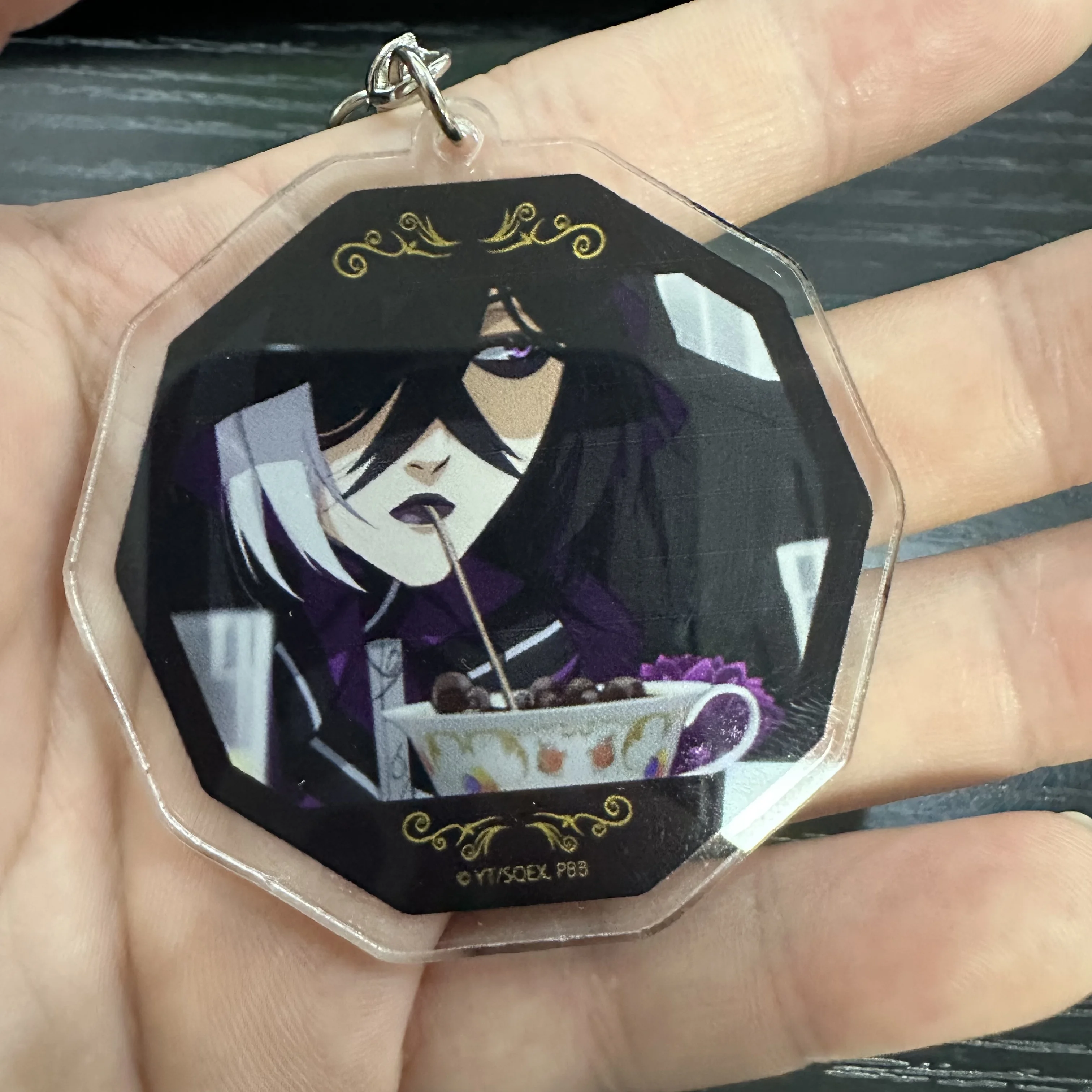 Hot Anime Black Butler Figures Gregory Violet Edgar Raymond  Sebastian·Michaelis Cosplay Acrylic Keychains Fans Christmas Gifts