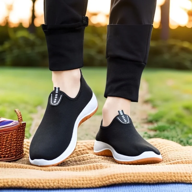 

One Pedal Mesh Breathable Comfortable Casual Versatile Men's New Cloth Shoes Walking Shoes Dad Shoes Shoes Men Sneakers Men