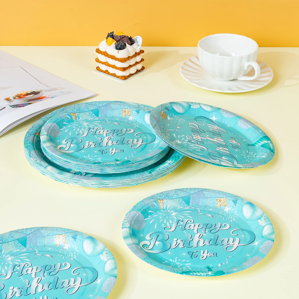 10/25/50pcs Happy Birthday Blu - Party Supplies 评论和价格