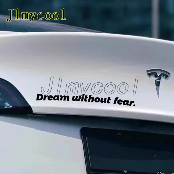 Autocollant de voiture électrique « Dream Fearless Love Endless », autocollant lettres, autocollant de décoration arrière pour EV, berline, SUV