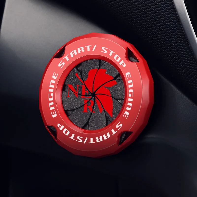 

Neon Genesis Evangelion, автомобильный переключатель зажигания, защитный чехол, кнопка запуска и остановки в одно касание, крышка двигателя, салон автомобиля