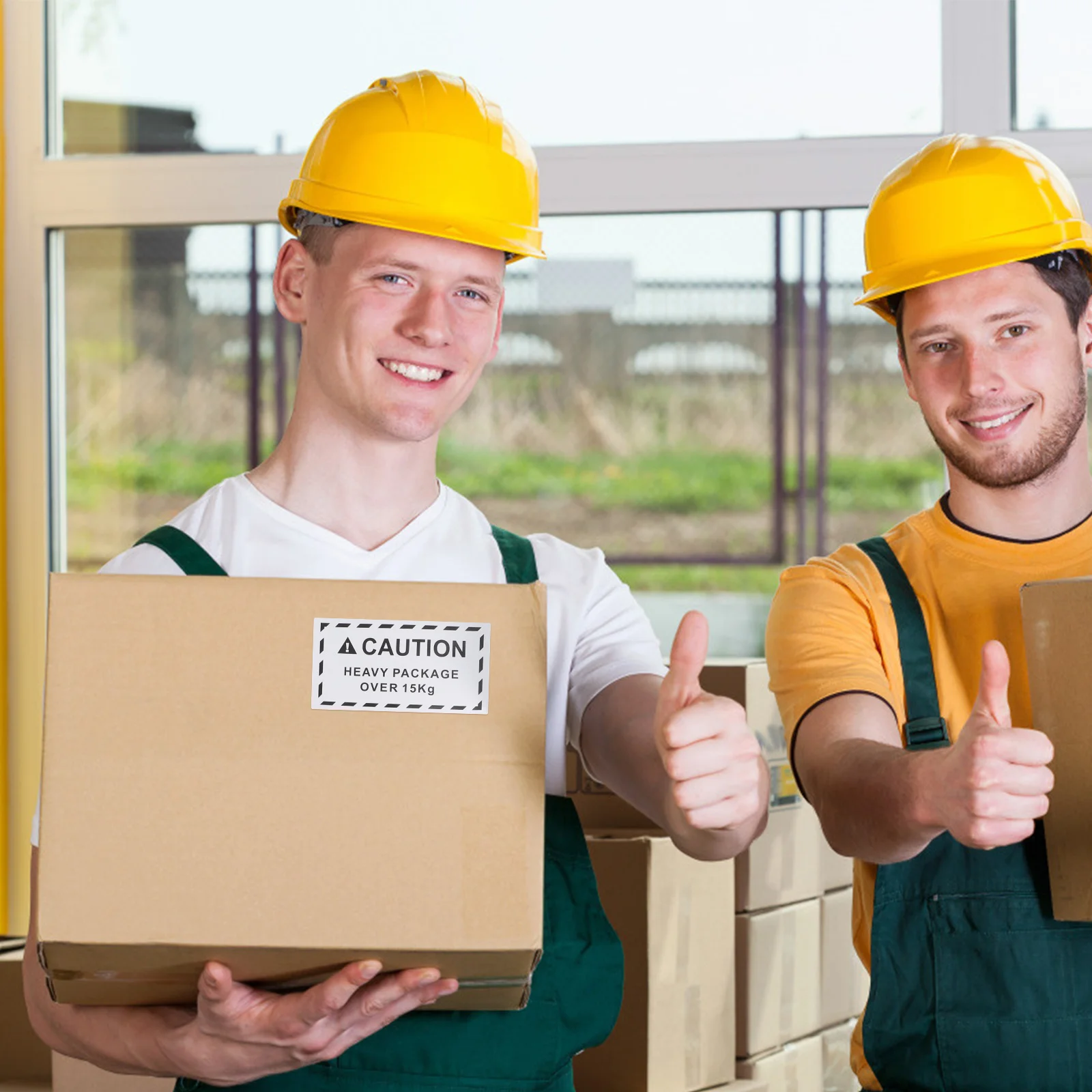 1 Roll Heavy Load Shipping Labels Permanent Adhesive Fluorescent Warning Stickers High Adhesion Caution Labels for Packing