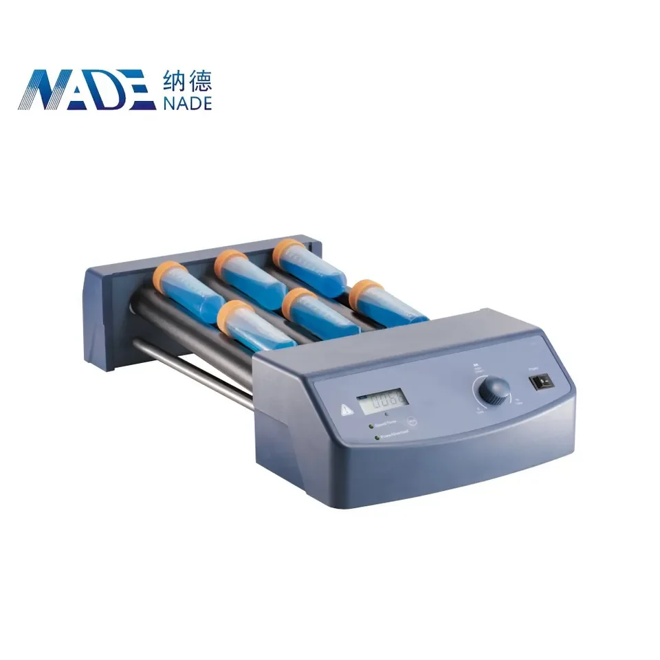 NADE MX-T6-Pro 10-70rpm Laboratory LCD Digital Tube Roller Mixer for Mixing Blood Samples, Liquid-solid Suspensions