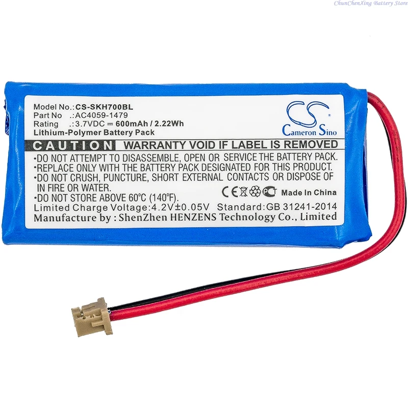 3.7V 600mAh Barcode Scanner Battery AC4059-1479 for Socket Mobile CHS 7Qi 7X 7Xi 7XRx 7XiRx +TOOL