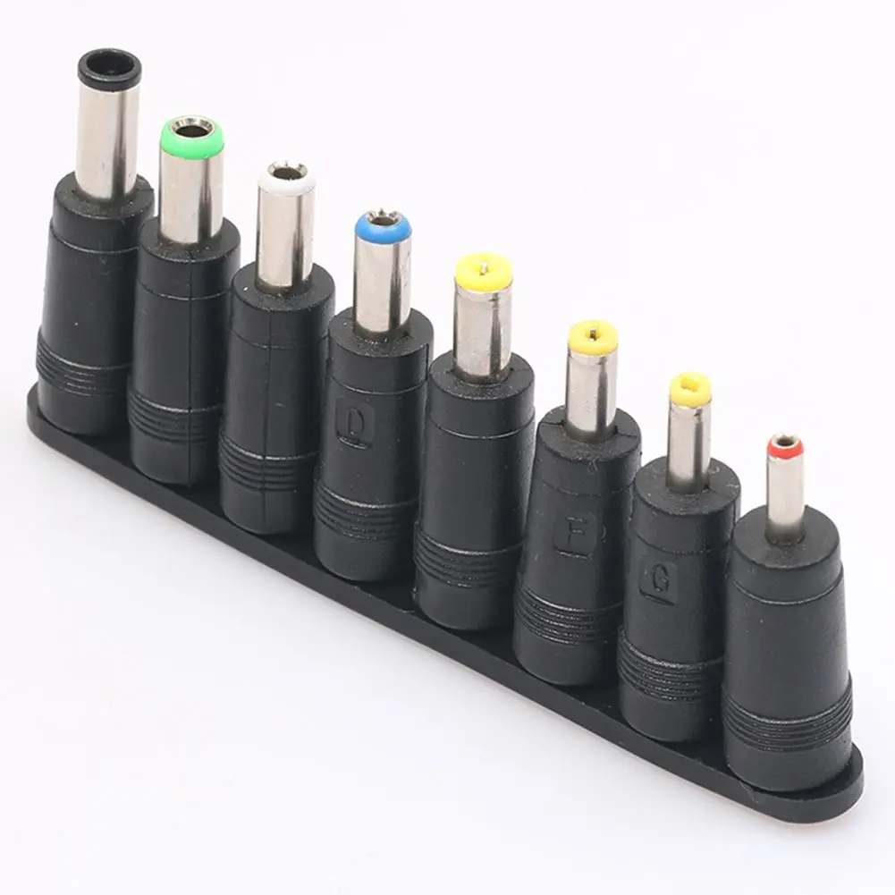 Universal 1 set = 8pcs / set 5pin Jack Plugs DC for Laptop AC Power Adapter Tips Connectors for Computer Notebook