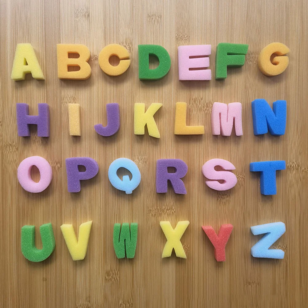 26 Pcs Alphabet Sponge Stamp Sponges Stamps for DIY Paint Letter Kids Painting