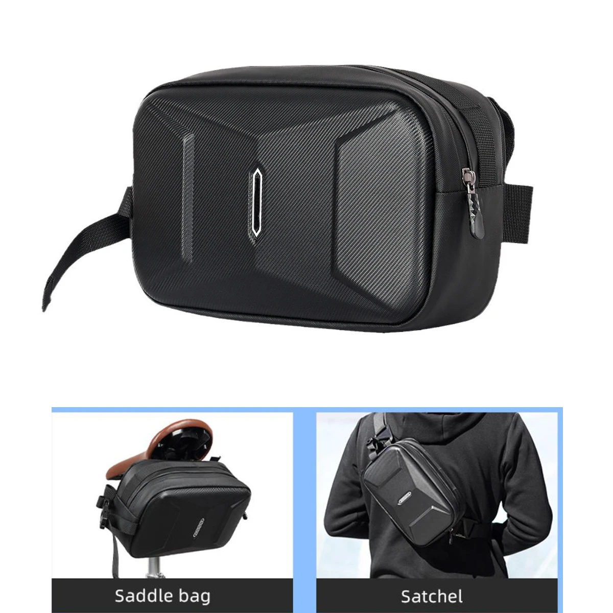 Bike Handlebar Bag 3L Hard Shell Front Storage Pouch For Mountain Road Bicycle Cycling Tool Organizer Accessories