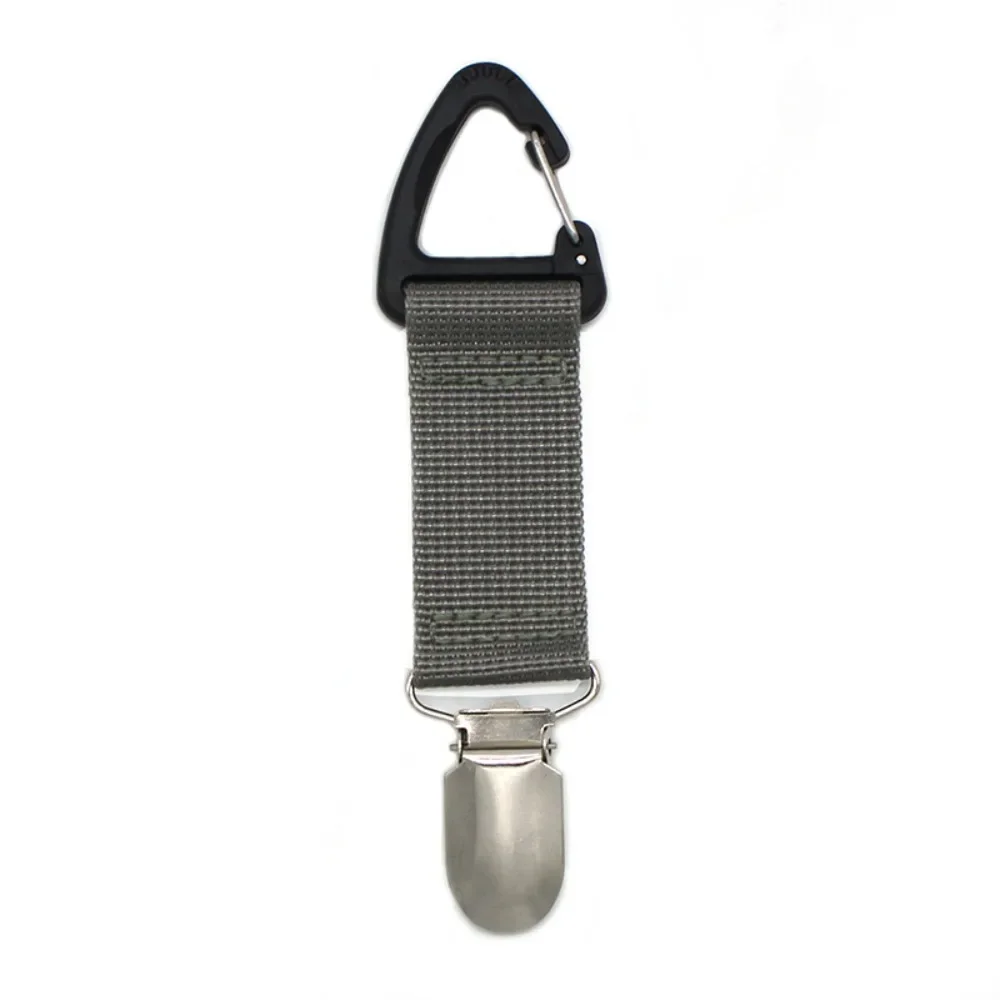 Elastischer Hutclip mit Reißverschluss zur Aufbewahrung, kann an Handtasche, Rucksack oder Gepäck befestigt werden, Outdoor-Camping- und Strandzubehör für Erwachsene – Detail 4