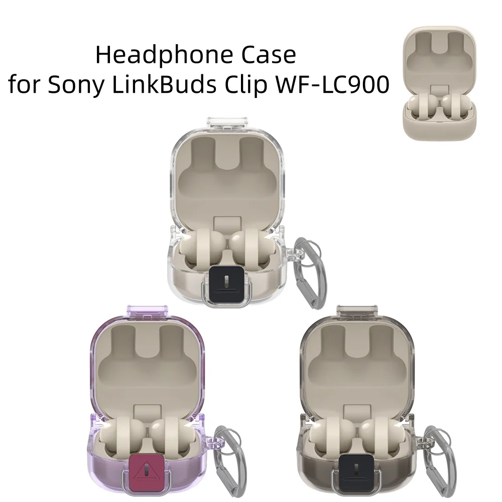

For Sony LinkBuds Clip WF-LC900 Headphones TPU Case Simple Transparent and Shock-Resistant
