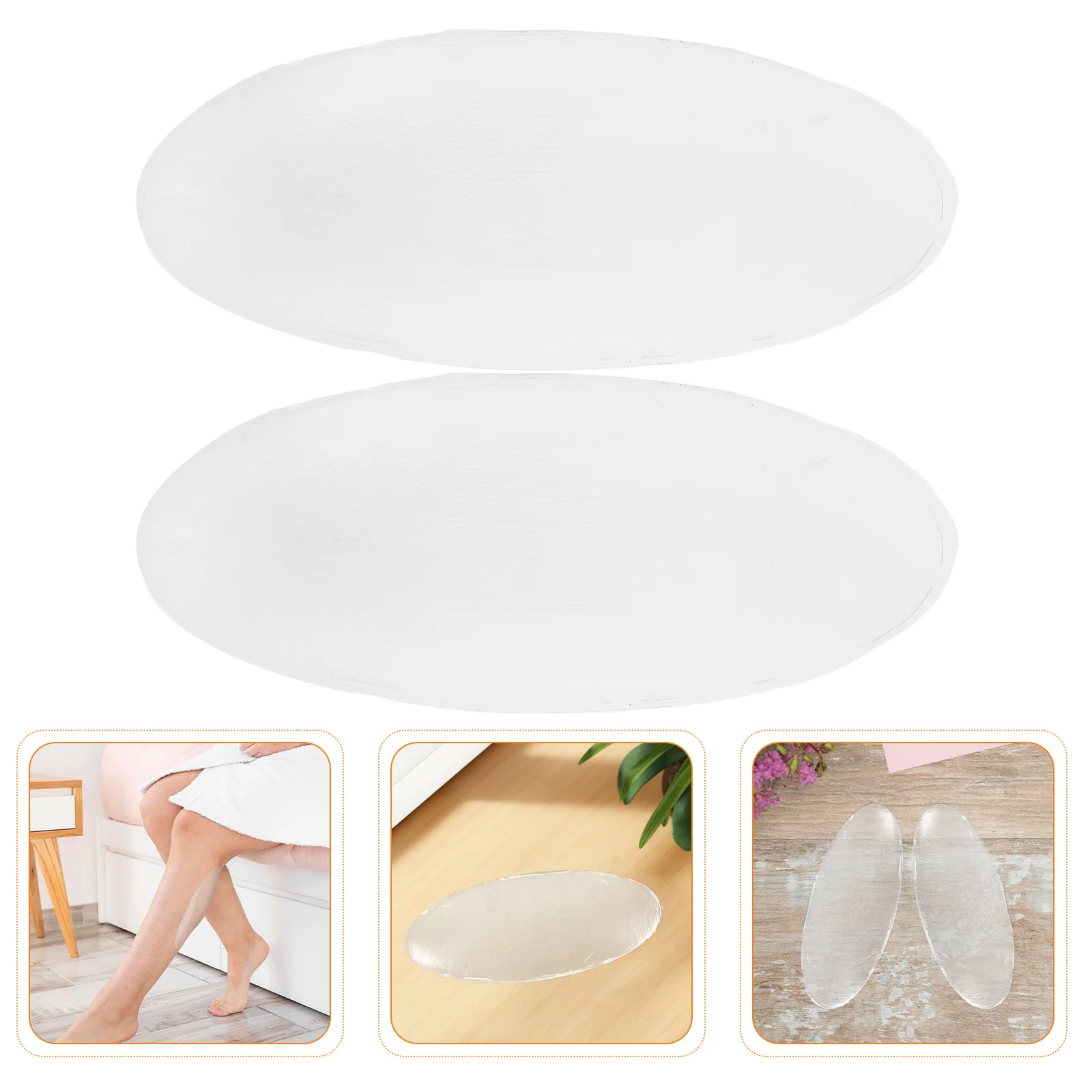 

Silicone Butt Pads for Women Removable Transparent Oval Self Adhesive Hip Dip Pads Hip Enhancer Shaper Padded Underwear Natural