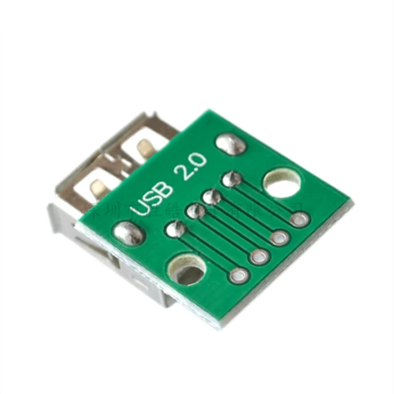 10 Buah Diy USB 2.0 Betina Ke 4P DIP Switch 2.54MM Konverter Adaptor Papan PCB untuk Konektor Arduino