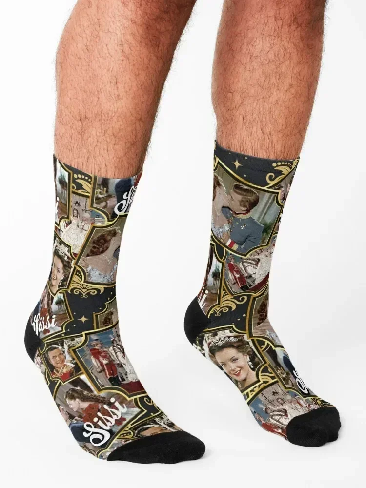 Sissi, Romy Schneider, film, 50s Socks anti slip football gift loose christmass gift Socks Woman Men's