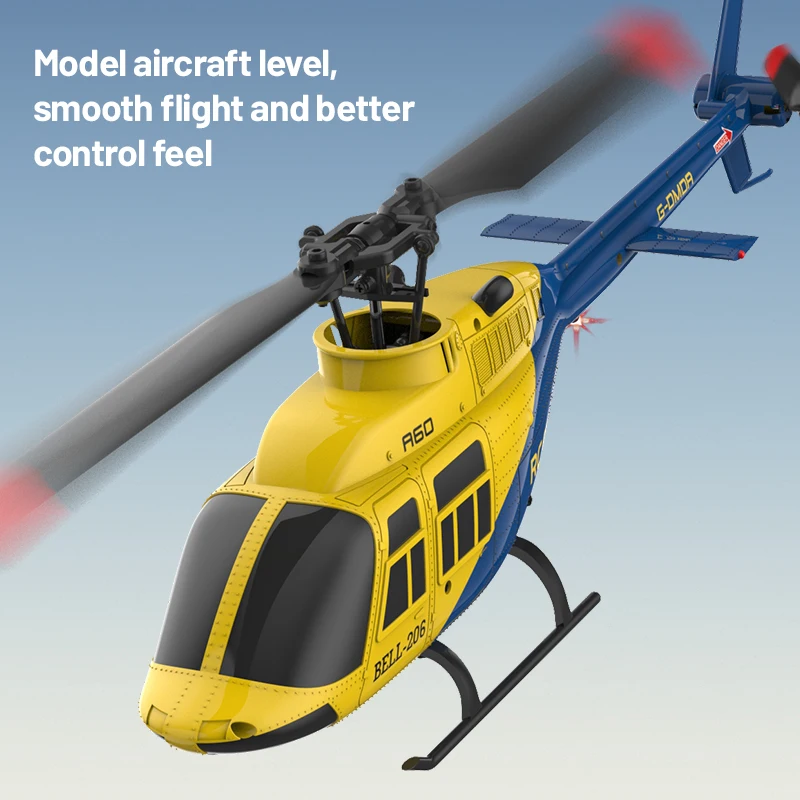 Professionale 6G Modalità Ailerless Flusso Ottico Elicottero di Controllo Remoto 4CH Una Chiave Decollo Hover 3 Velocità di Marcia RC Elicottero Giocattolo