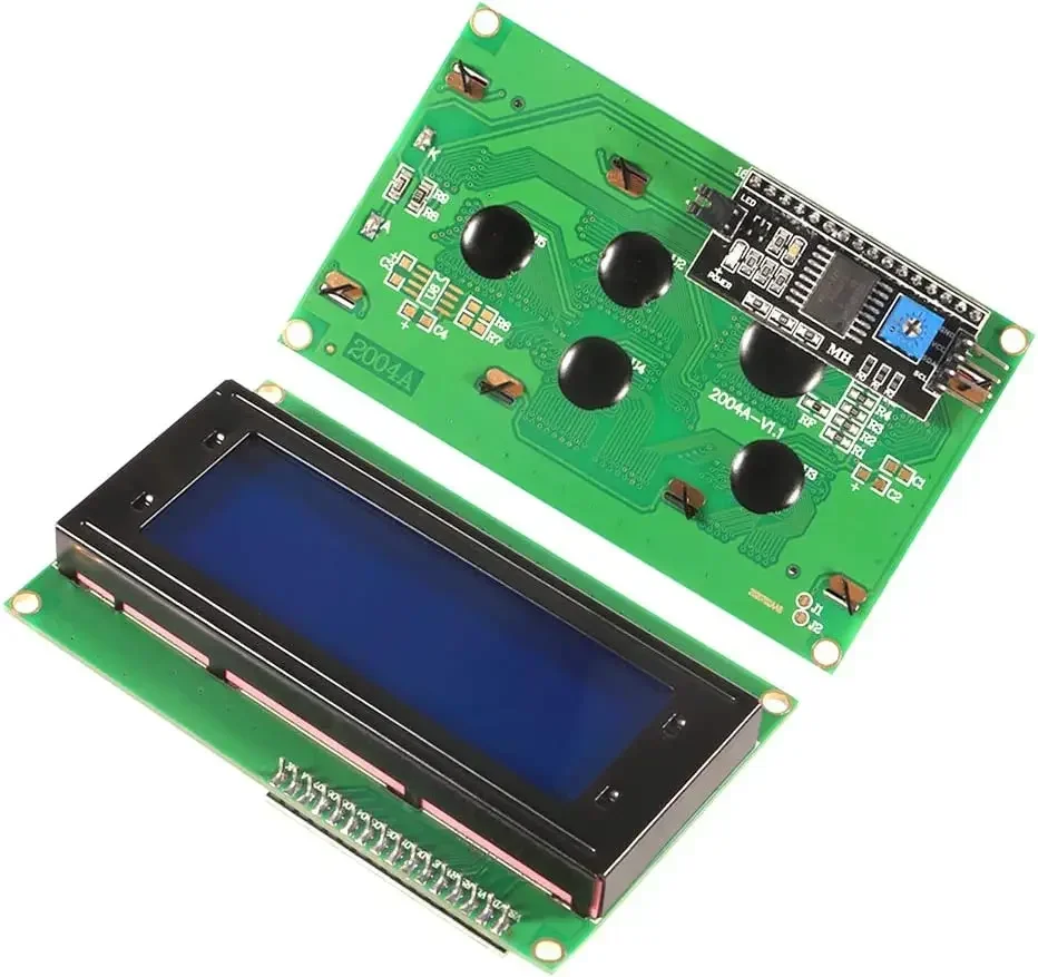 LCD2004+IIC/I2C 20x4 Blue Green Screen HD44780 Character LCD 2004 and IIC/I2C Serial Interface Adapter Module for Arduino