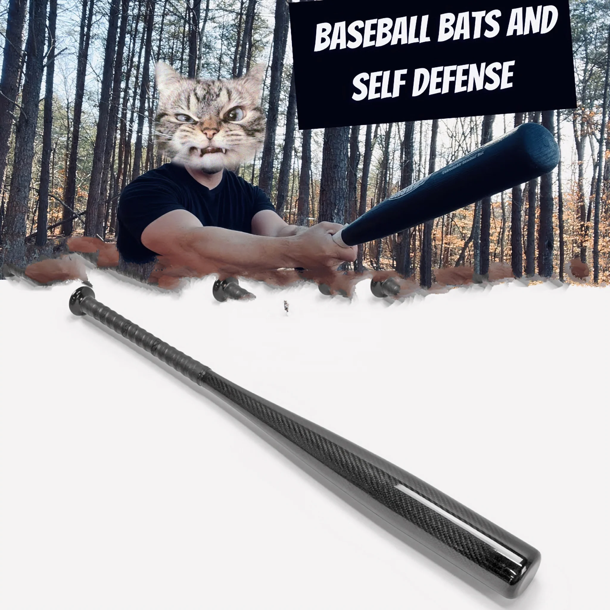 

suitable for Hot Sale Light Weight Baseball Bat Defense and Personal Self-defense Bat Premium Dry Carbon Fiber Baseball Bat