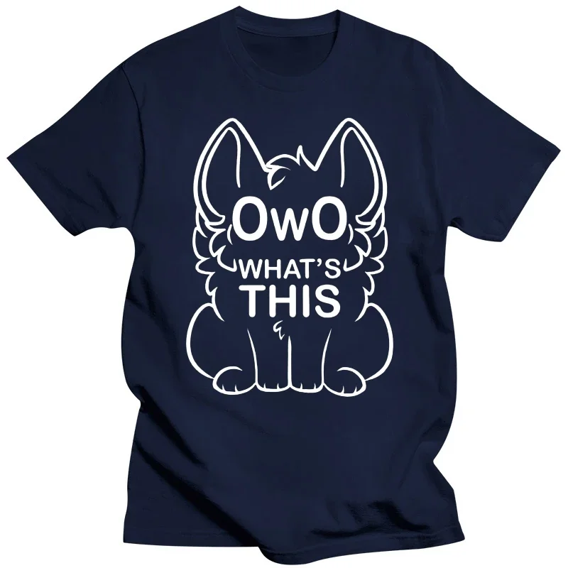 OwO What\'s this? - white text T shirt owo whats meme funny fur furry cute memes internet slang