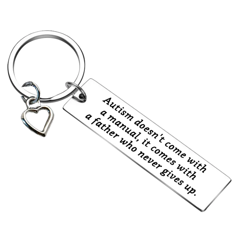 Cute Autism Mom Keychain Autism Awareness Gifts Key Chain Pendant Autism Doesn't Come with a Manual It Comes with a Mother