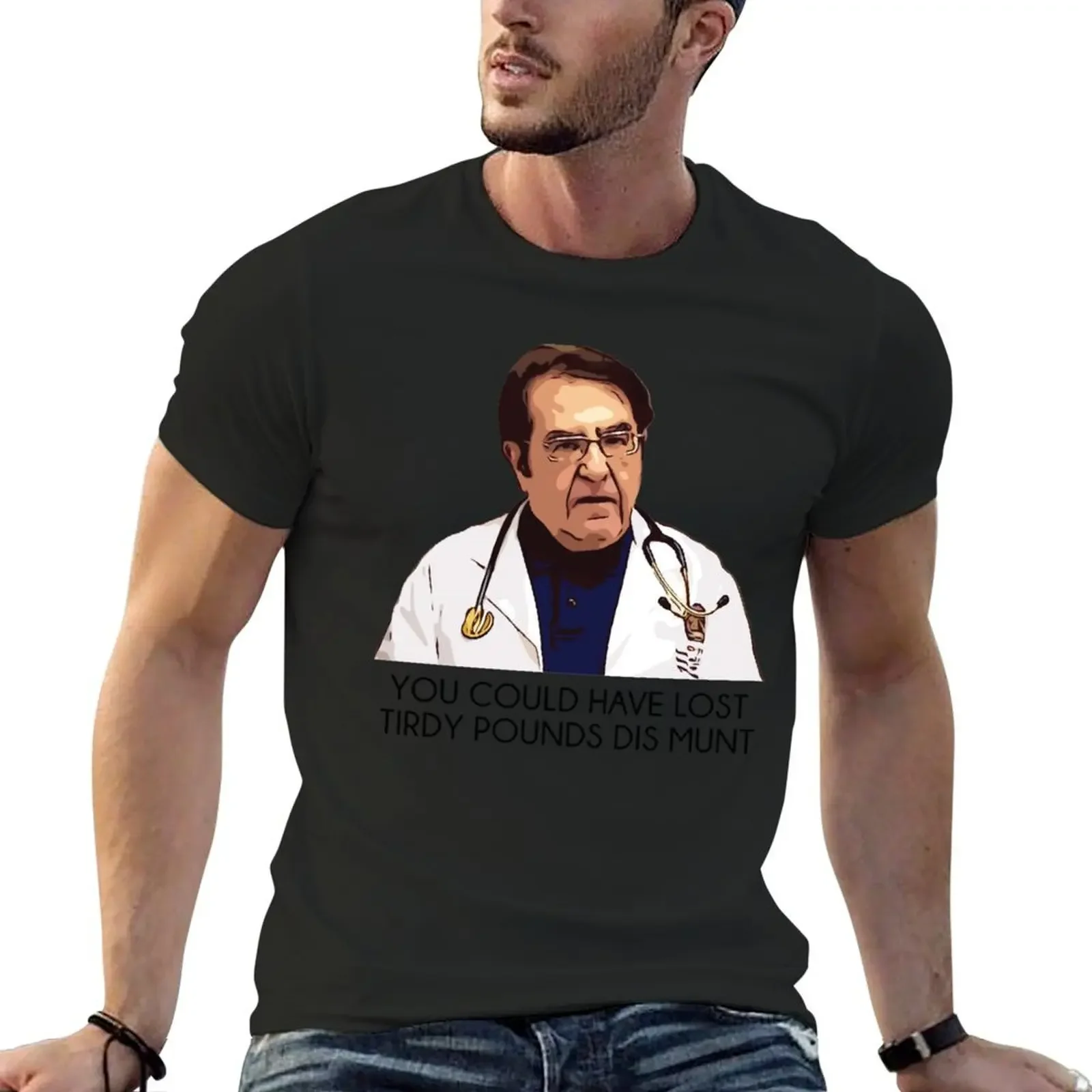 Dr Now My 600lb Life Tirdy Pound T-Shirt blacks vintage anime shirt blue archive cotton t shirt men