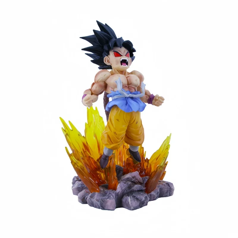 Bandai 17cm Dragon Ball Cartoon Figures Small Angry Goku Cooler Action Model Desktop Decoration Children'S Figures Toy Gifts