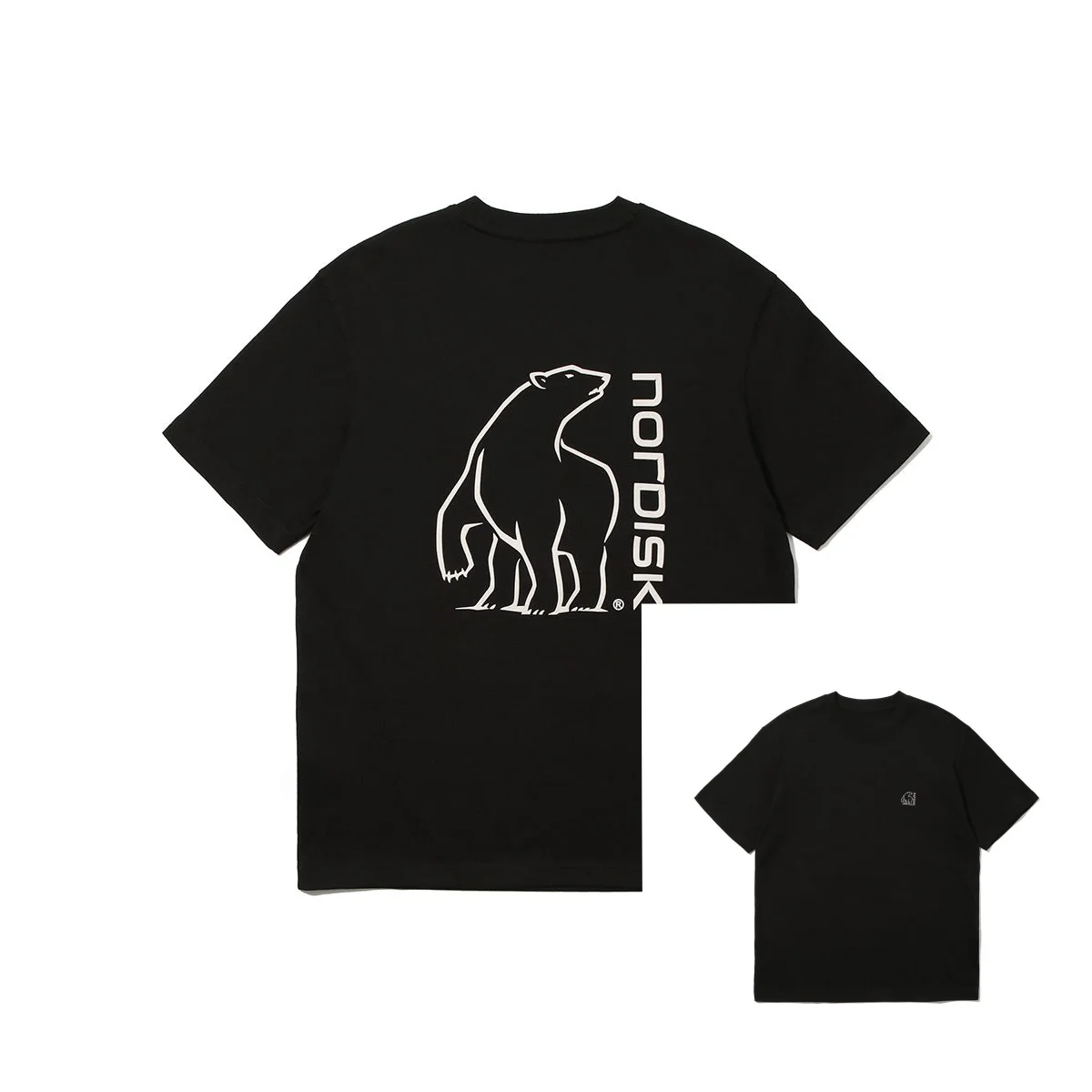 Großer Eisbär NORDISK Bedrucktes T-Shirt für Männer und Frauen, Baumwolle, Locker Geschnitten, Lässiges Kurzarm-T-Shirt, Herren-T-Shirts, Sommer-Herrenbekleidung – Detail 7