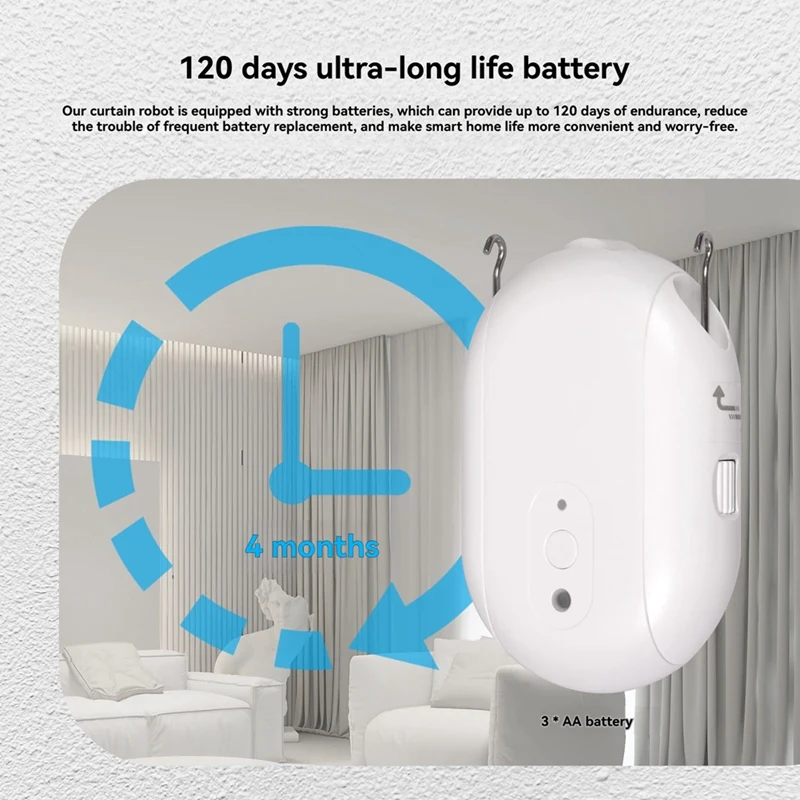 Tuya Zigbee Smart Electric Curtain Robot Timing Auto Opener Closer Light Sensor App Remote Control