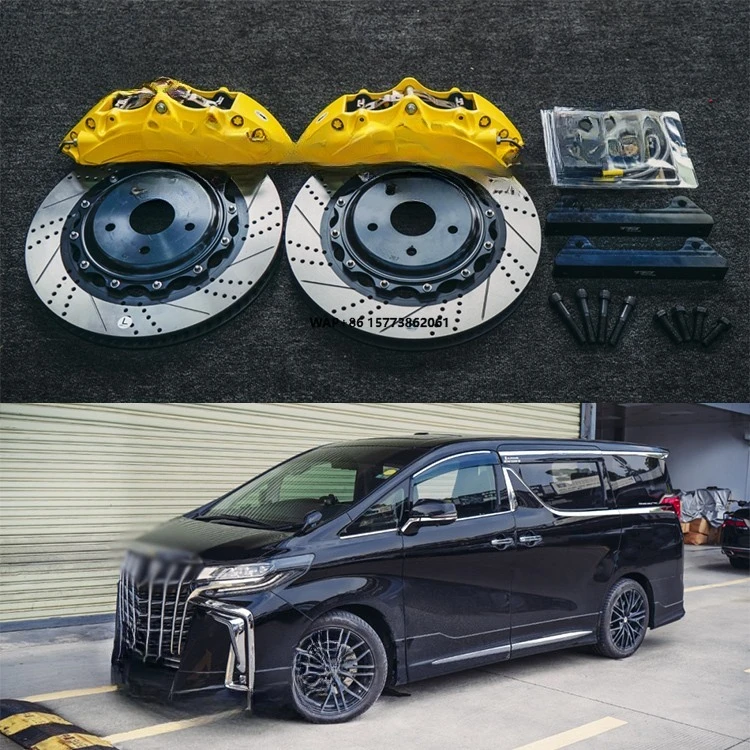 

Front Big Brake Kit 6 Piston Caliper with 355*32 mm Rotor BBK Auto Brake System for Alphard 2021 Year 19 Inch Car Rim