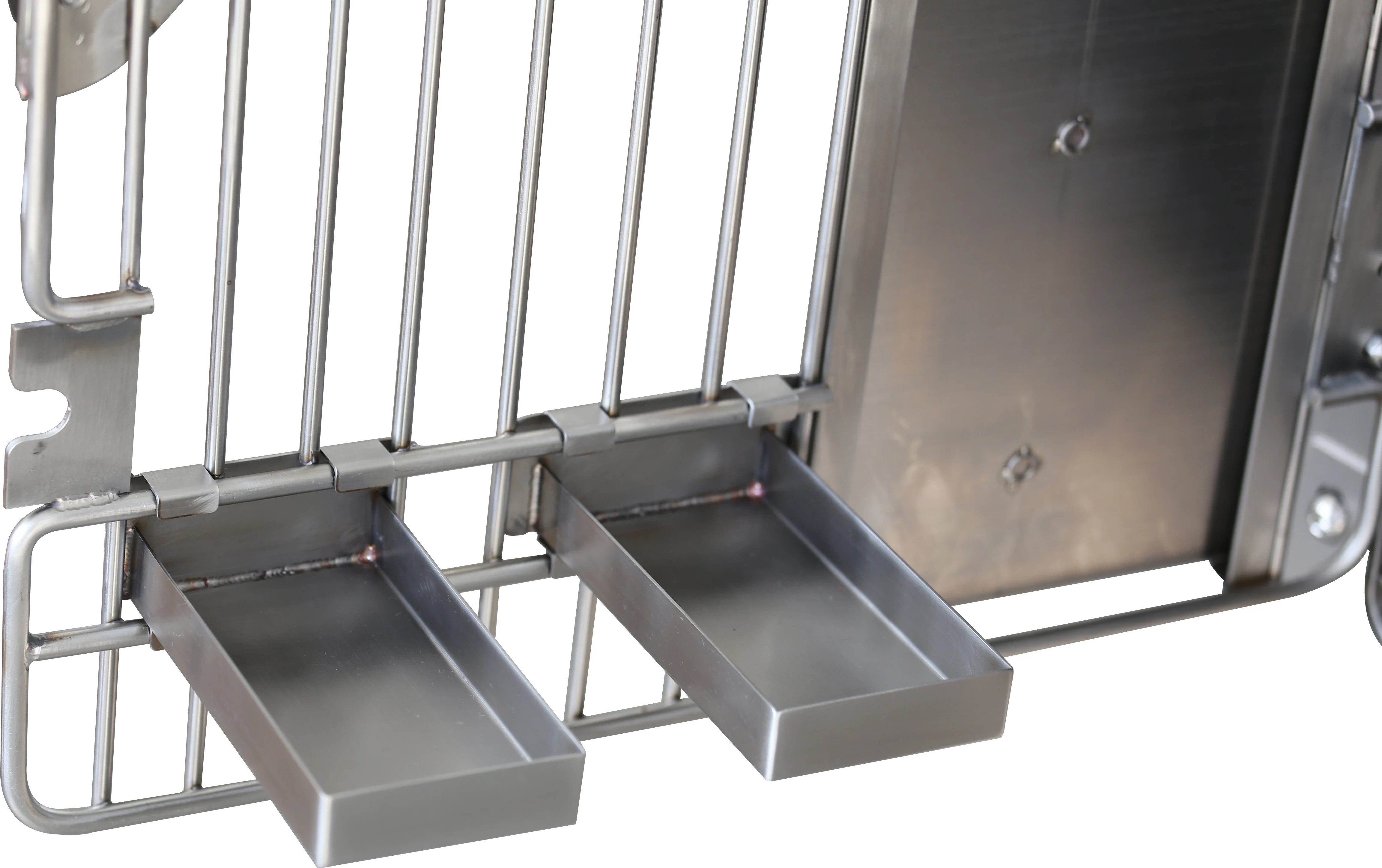 509-RES Cat Restraint Cage Veterinary Instrument With Middle HDPE Lifting Door Small Waste Tray Resistant Platform