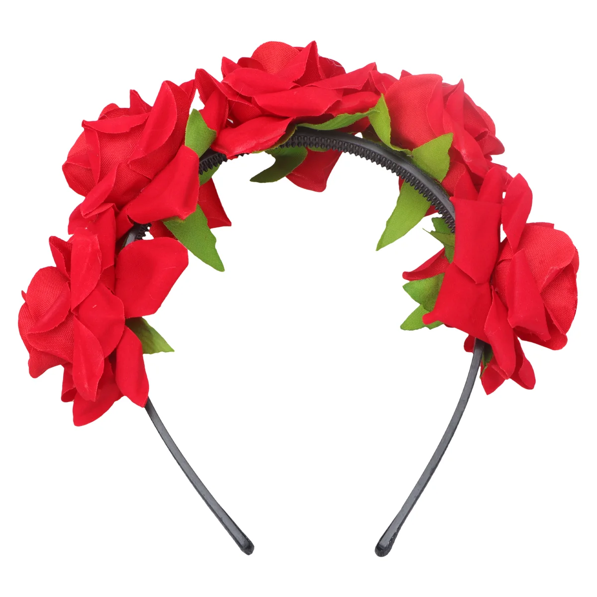 Women Headdress Floral Garland Wreath Creative Headwrap Hair Hoop Miss Ties for Women's