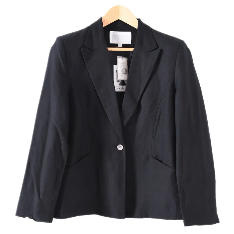 

Women Black Blazer Work Coat Office Lady Spring Suit Jacket Fromal