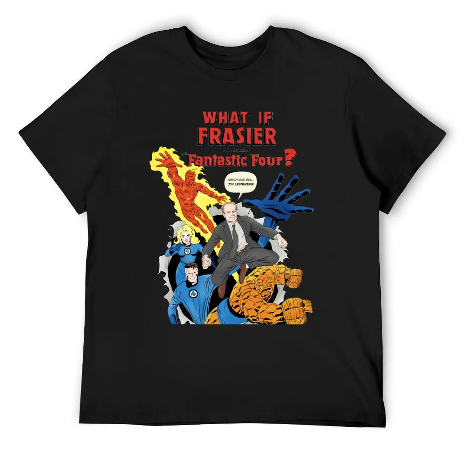 

Frasier Fantastic Four T-Shirt tshirts personalised blue lock boys animal print plus size tops heavyweight t shirts for men