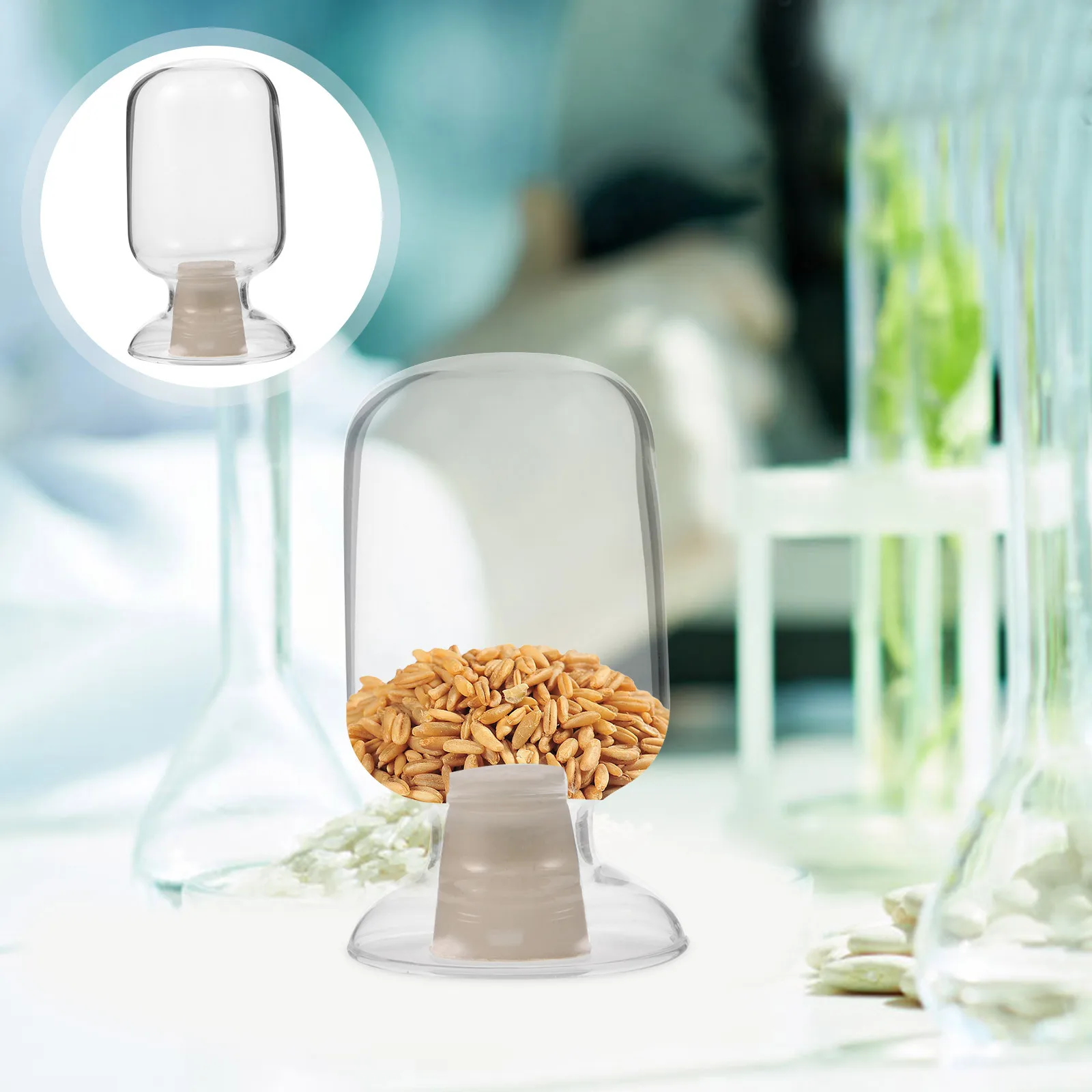 

125ml Glass Laboratory Bottle Smooth Surface Easy Clean Reusable Sample Storage Glass Bottle Empty Bottles Reusable Bottles