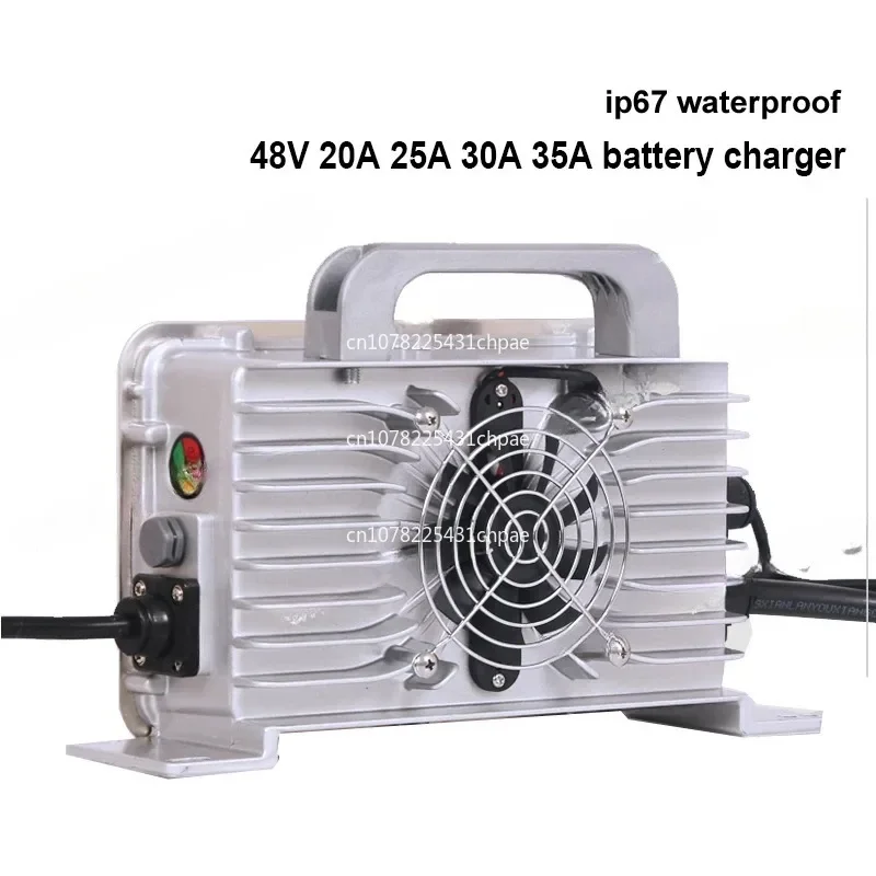 IP67 waterproof 48V 30A charger 54.6V 25A 58.4V 35A 58.8v 50.4V Smart Charger for lithium ion battery lifepo4 LTO li ion polymer