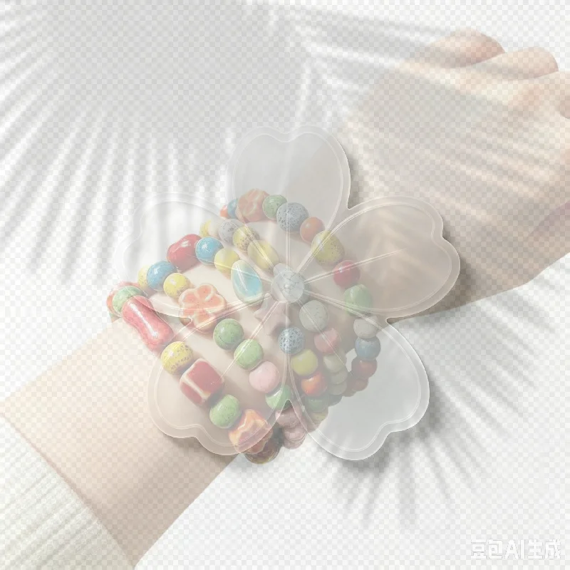 Handmade Colorful Ceramic Beaded Bracelet Boho Beach Jewelry Elastic Wristband For Women