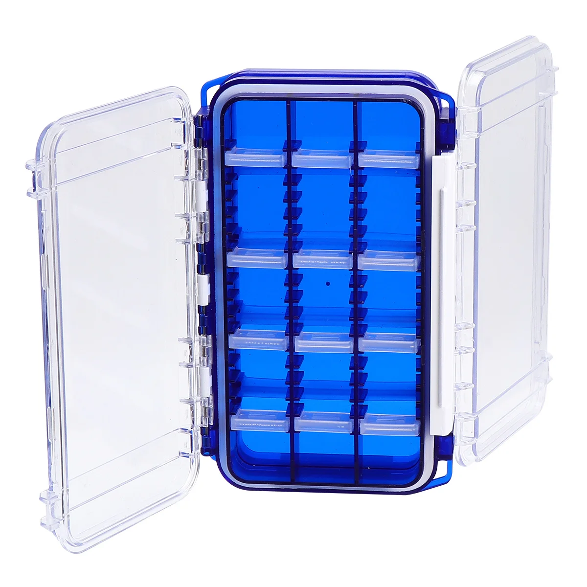 

Waterproof Fishing Tackle Box Double Layer Lure Storage Case Portable Bait Container For Hooks Shrimp Outdoor Fishing