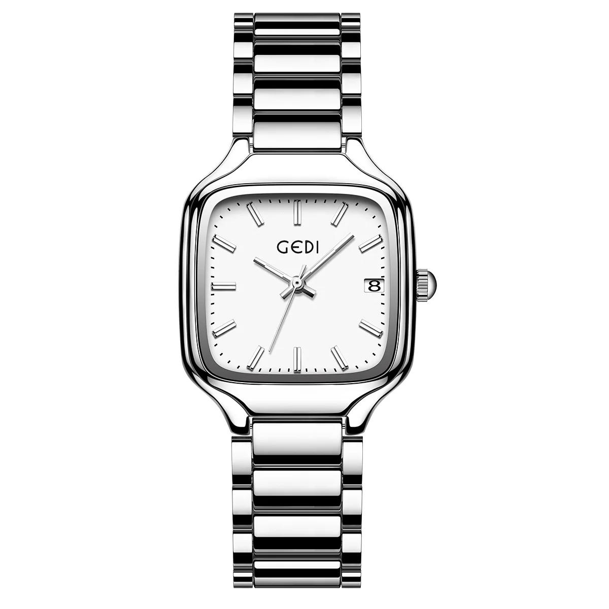 Women Watch Light Luxury Brand Simple Square Dial High Quality Temperament Steel Waterproof Ladies Fashion Quartz Clock Watches