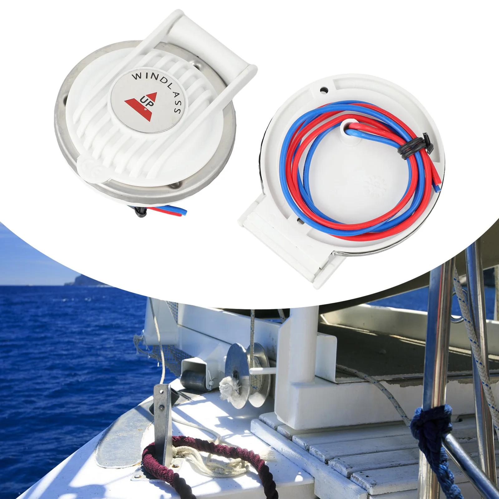 DC Electric Windlasses Push Button Switch Foot Switch Pair On Deck Control Marine Windlass Foot Switch Pair for versatile Use
