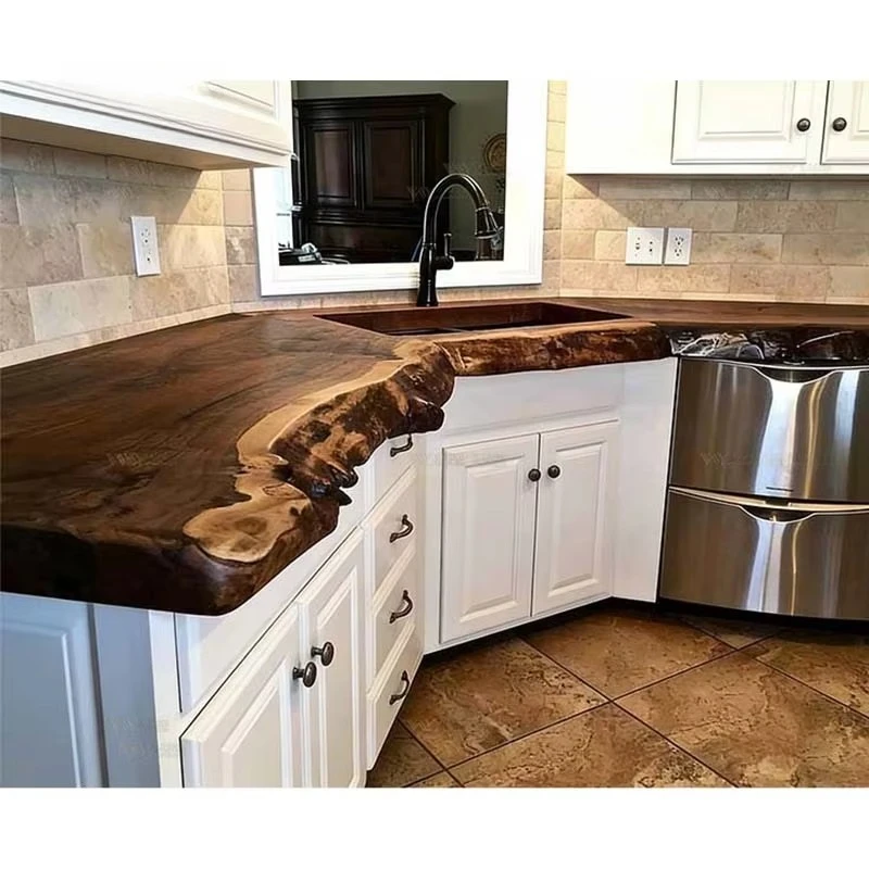 Natural Edge Wood Slabs for Kitchen Bar & Table Top Projects Live Edge Solid Wood Countertop Slabs