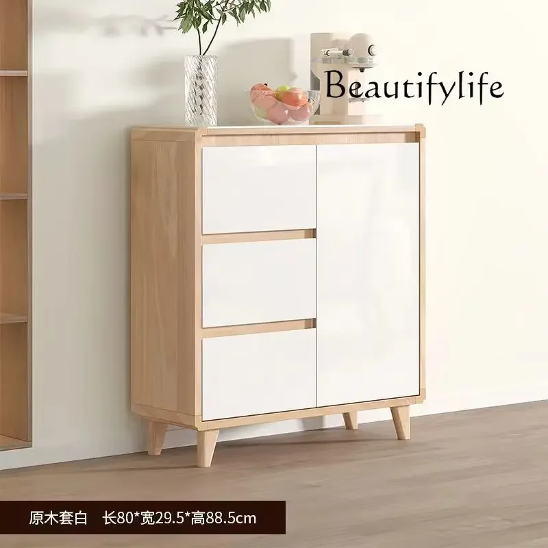 

Side cabinet, living room against the wall, modern simple multi-functional home storage, designer style, high sense