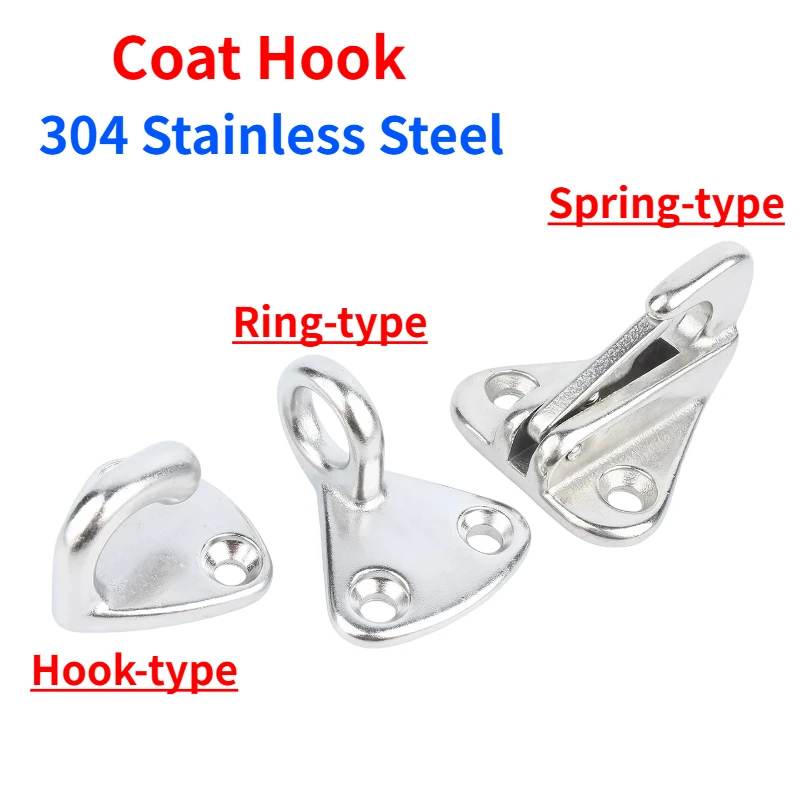 304 Stainless Steel Spring Snap Fending Hook Fender Hook Spring Hook Snap Attach Rope For Marine Hardware Boat Accessories