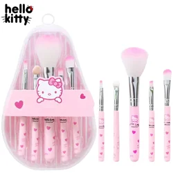 Hello Kitty Makeup Brush Set Fashion Beauty Tool for Cosmetics Foundation Blush Powder Eyeshadow Eyelash Face Make Up Brush Tool