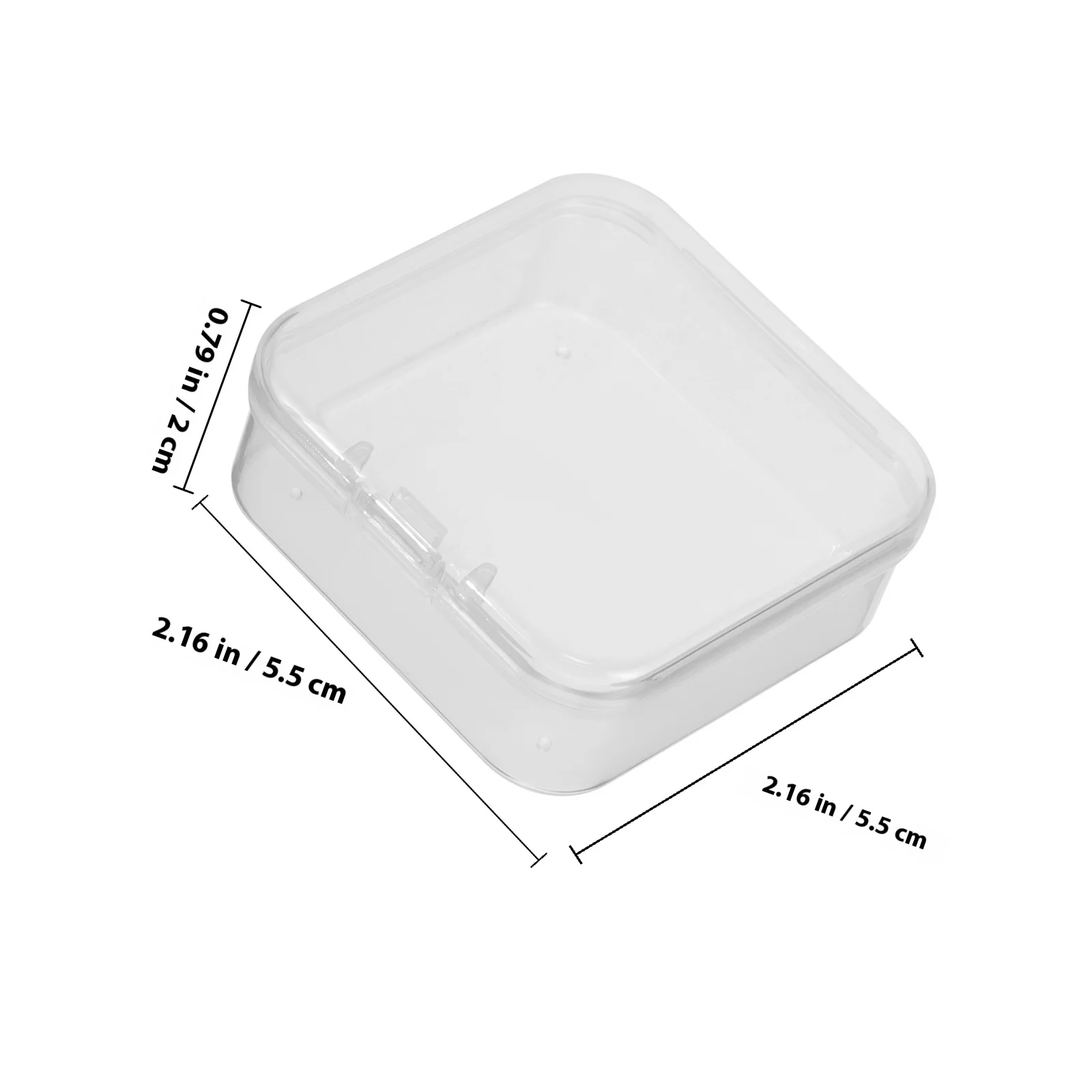 1 مجموعة صناديق تخزين صغيرة مجوهرات المنظم علبة من البلاستيك الشفاف الخرز حامل الأذن ترصيع تخزين منظم صغير محمول #5