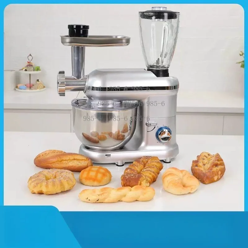 5-in-1 Household Food Processor, 5.5L Multi-functional Dough Kneading Food Mixer