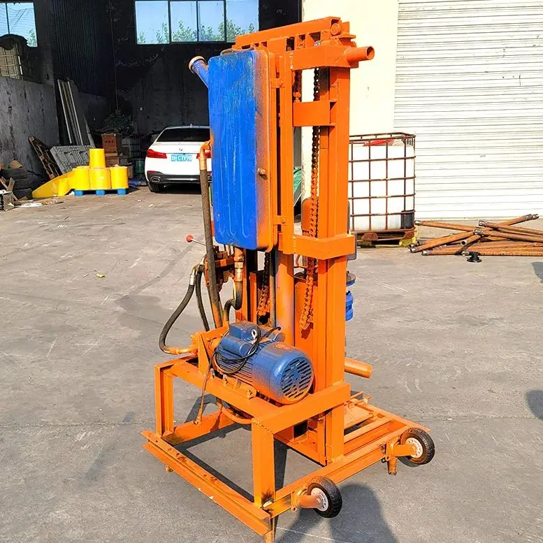 

Customized Hydraulic Electric Water Well Drilling Rig 100m Portable Mini Handheld Borehole Machine Hot Sale