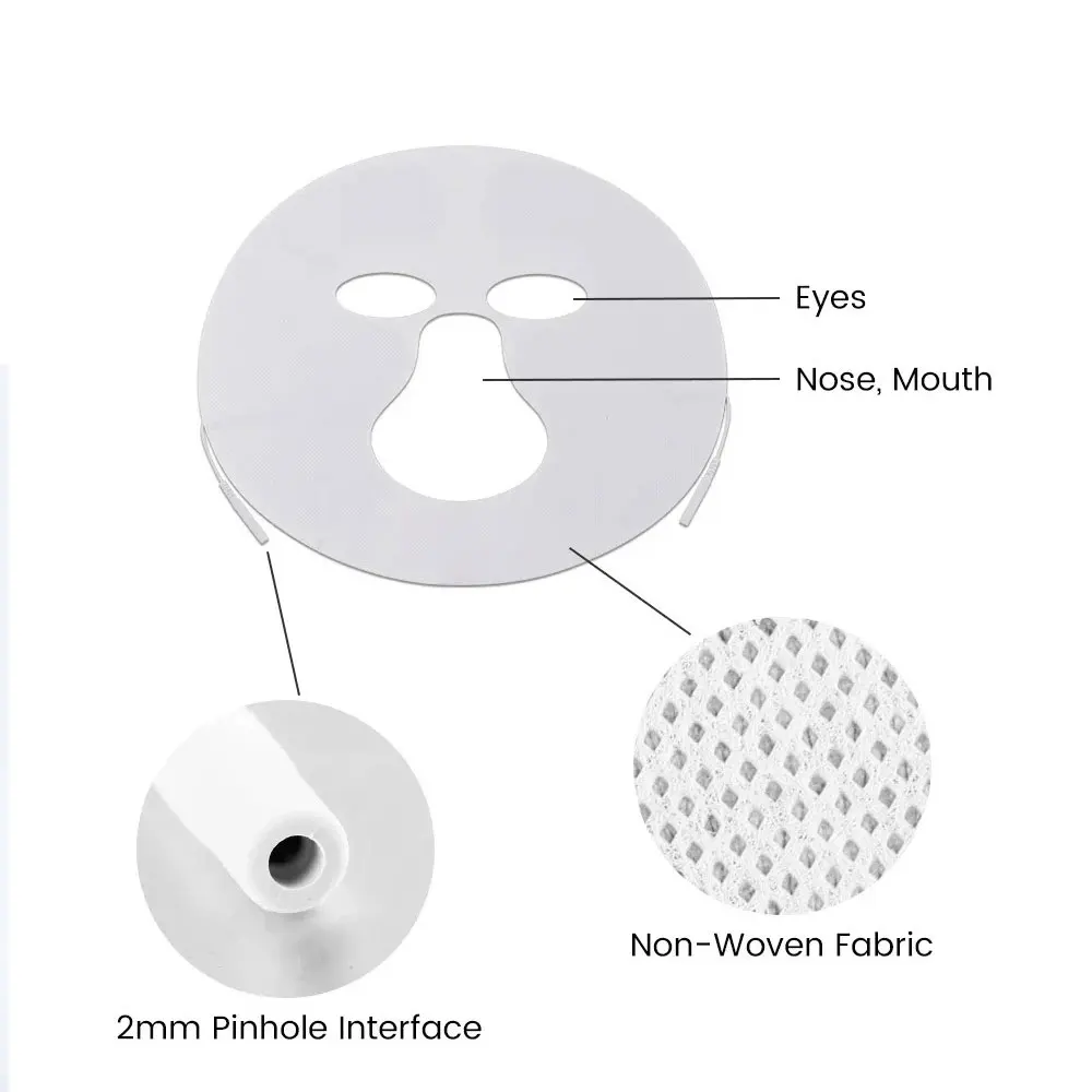 1pc 얼굴 피부 마스크 TENS EMS 전기 얼굴 마사지 기계 침술 관리 도구에 대 한 부직포 자기 접착 전극 패드
