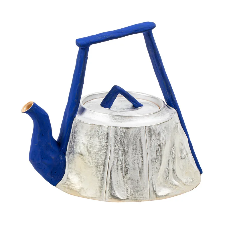 

Brewing teapot High-end ceramic beam pot Wai stove brewing tea Creative handmade tea silver pot teapot