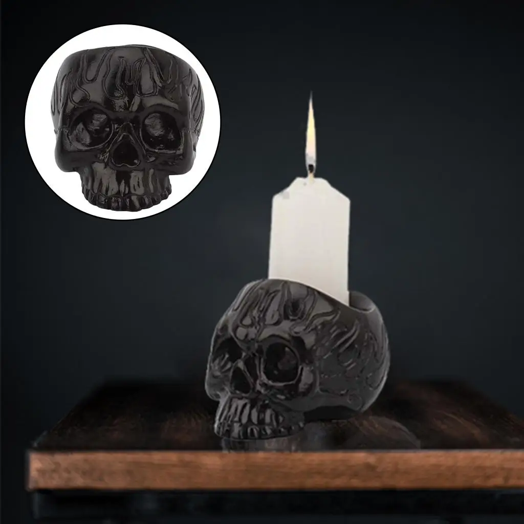Resin Candle Holder Candlestick Figurine Coffee Party Decor